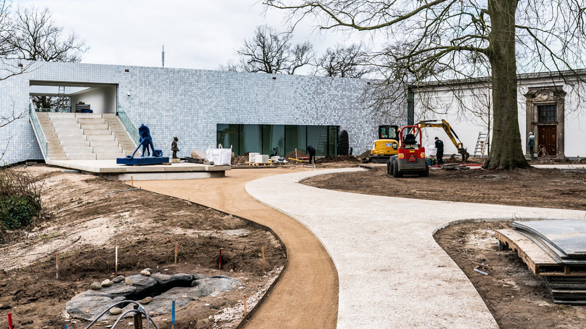 Sculpture garden Museum Arnhem is beginning to take shape