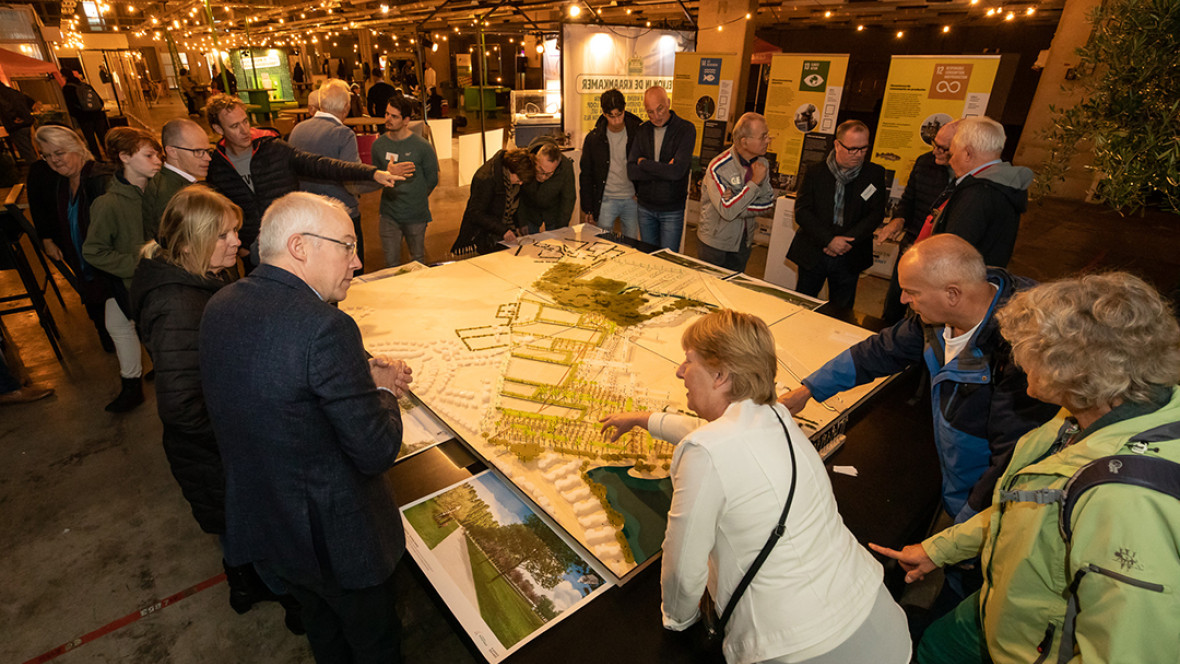 Scale model for landscape park the Bulkenaar exhibited