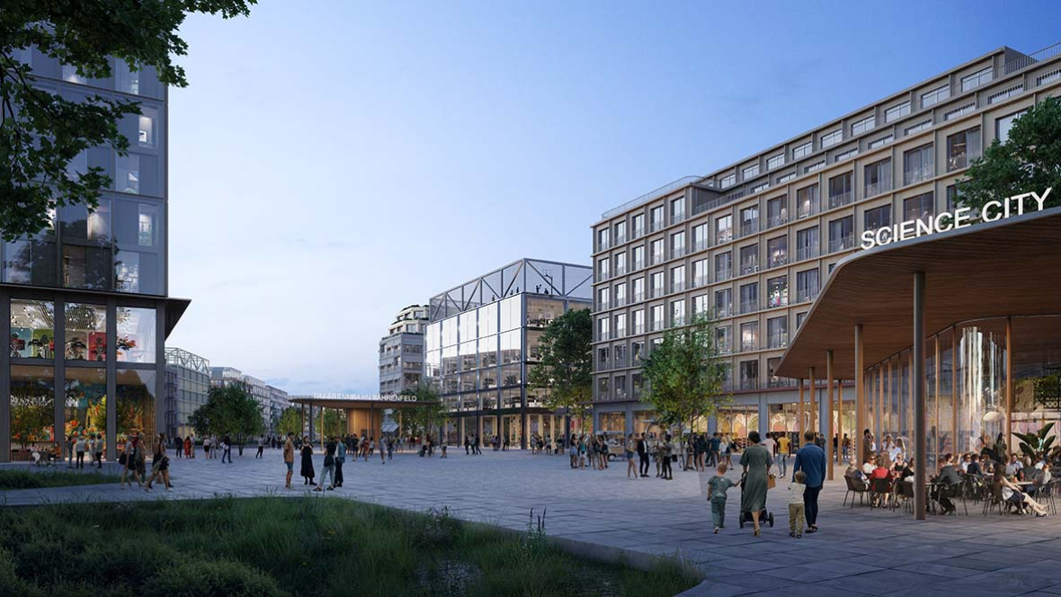 Karres en Brands and Adept finalist in competition Science City Bahrenfeld in Hamburg