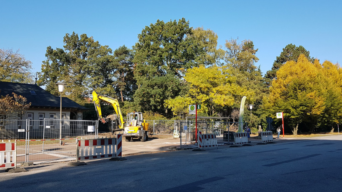 Work Ohlsdorf Cemetery Main Entrance starts