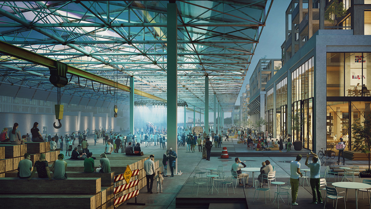 Team OPEN CITY reveal runner-up proposal for Grasbrook